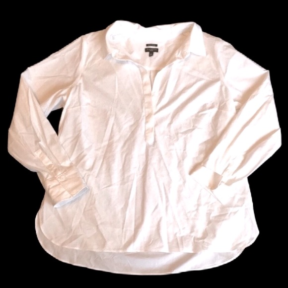 Talbots Tops - Talbots Petites White Longsleeve Blouse